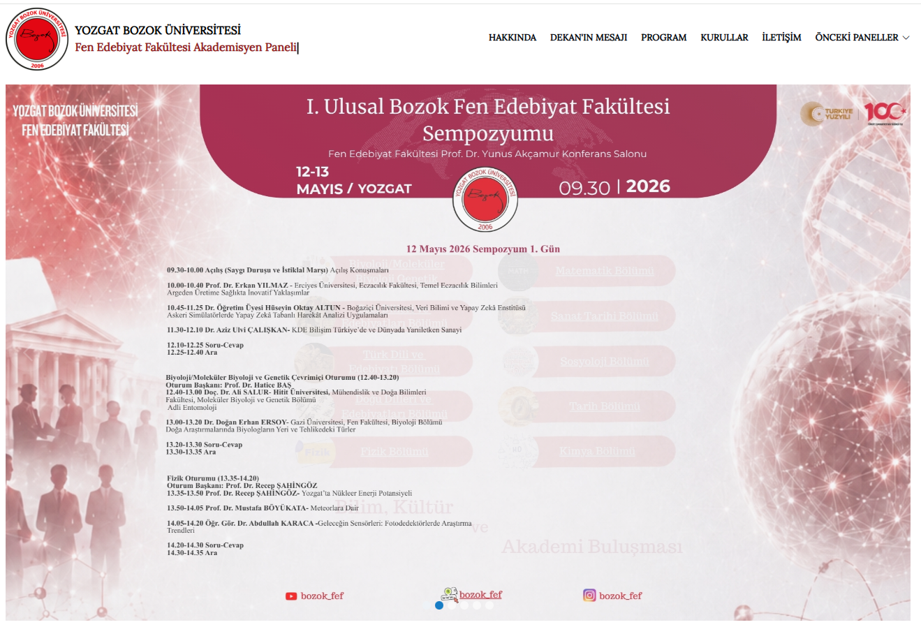 Fen Edebiyat Fakültesi Akademisyen Paneli