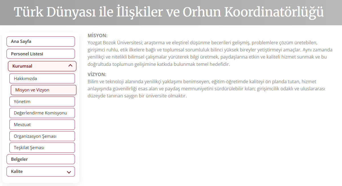 Türk Dünyası ile İlişkiler ve Orhun Koordinatörlüğü