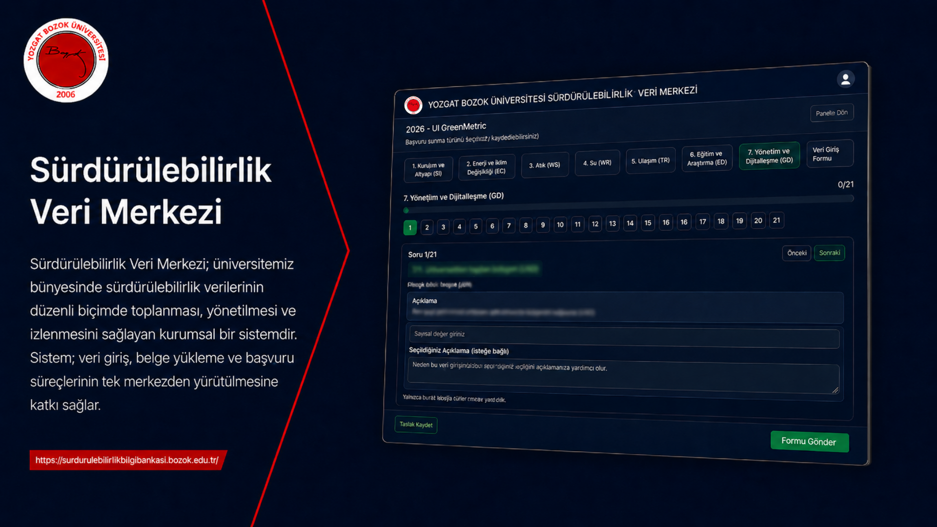 Sürdürülebilirlik Veri Merkezi 