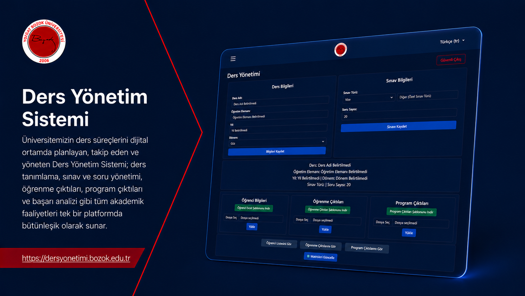 Ders Yönetim Sistemi 