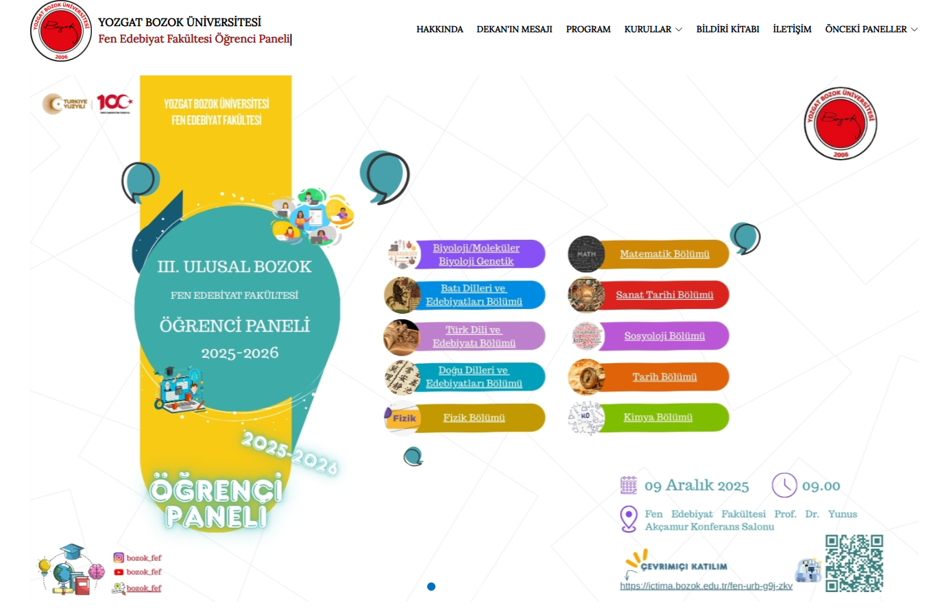 Fen Edebiyat Fakültesi Öğrenci Paneli