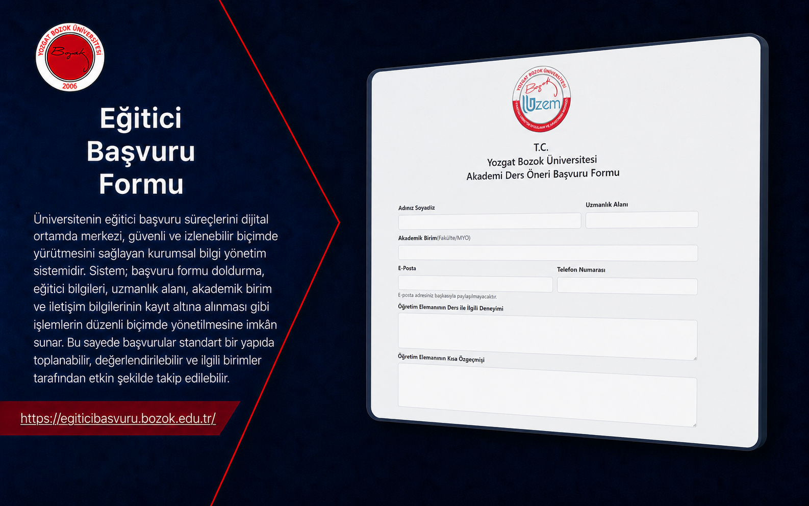 Eğitici Başvuru Formu