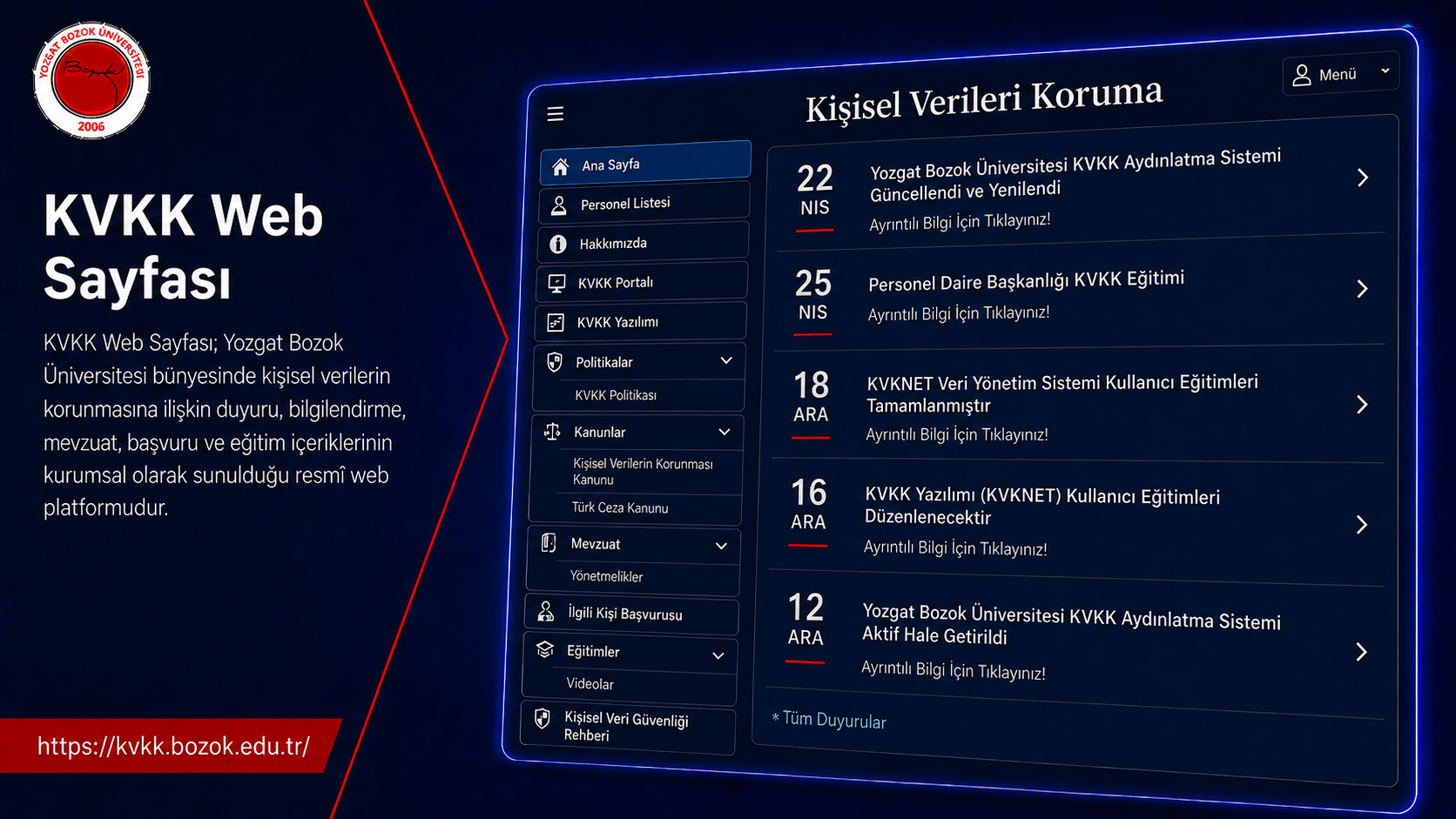 KVKK Web Sayfası