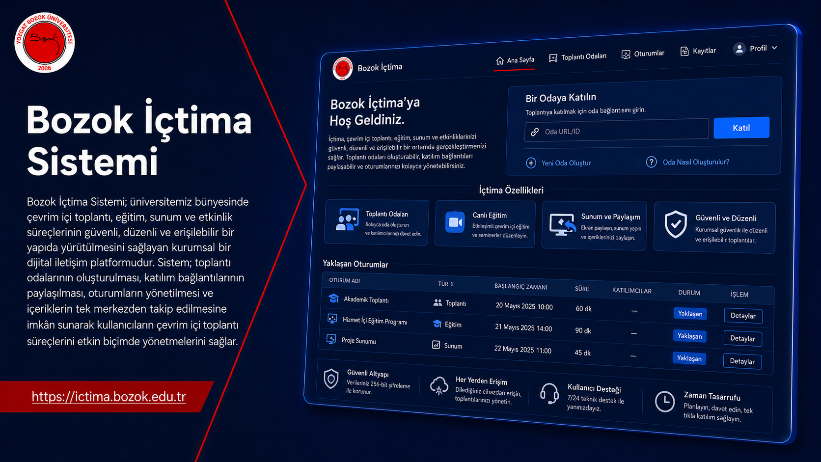 Bozok İçtima (Online Toplantı Sistemi)